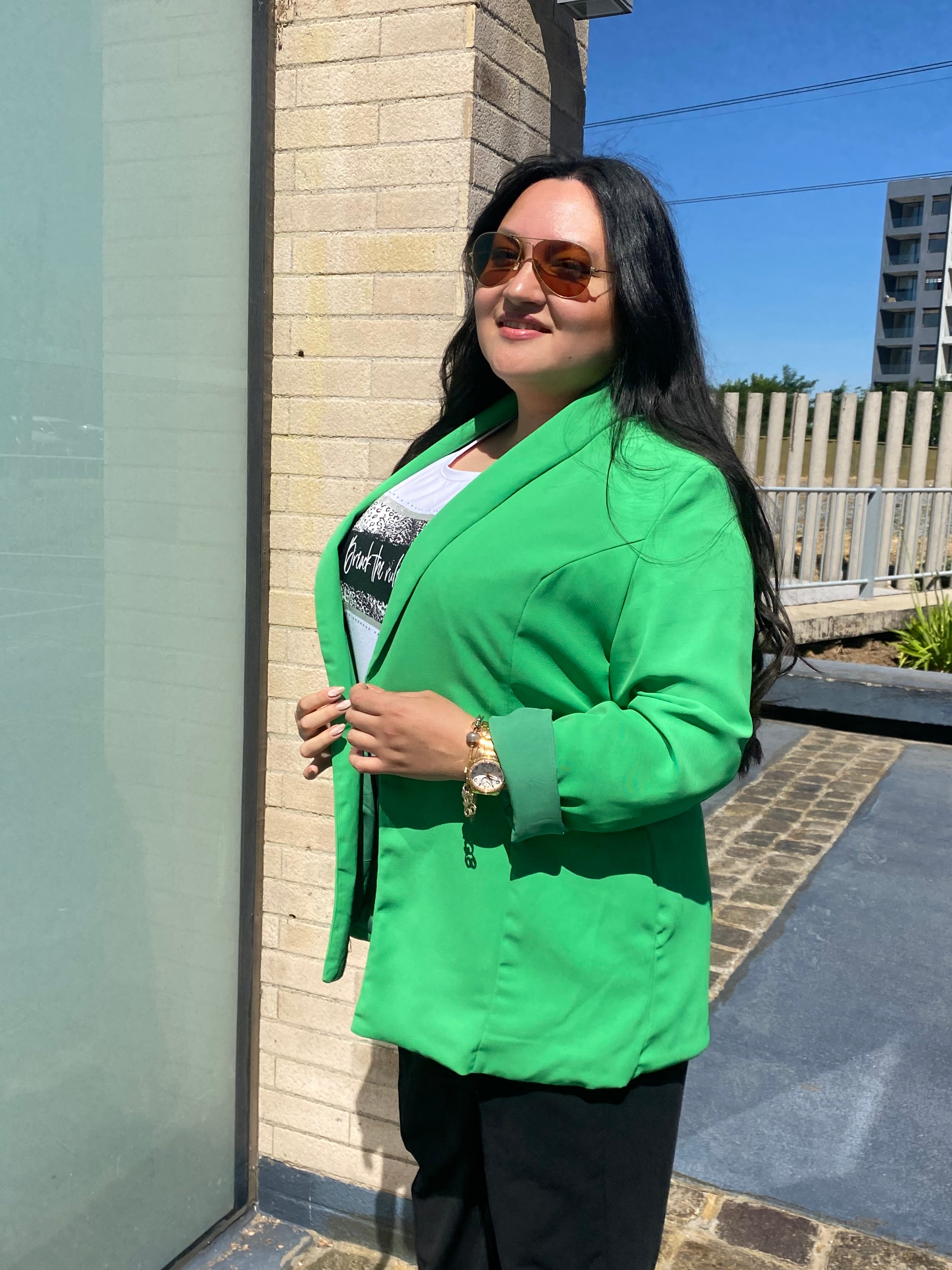 BLAZER✨Curvy✨ Verde Primavera 🥝