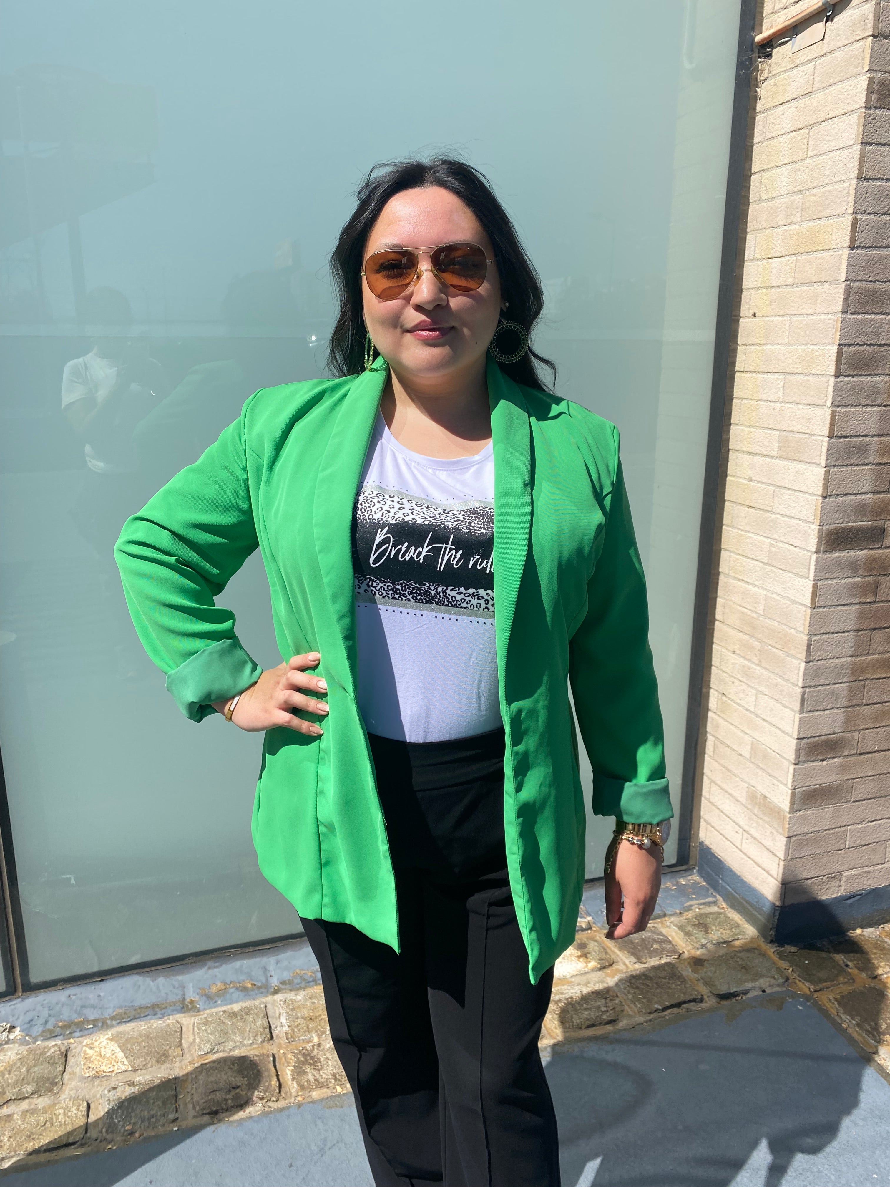 BLAZER✨Curvy✨ Verde Primavera 🥝