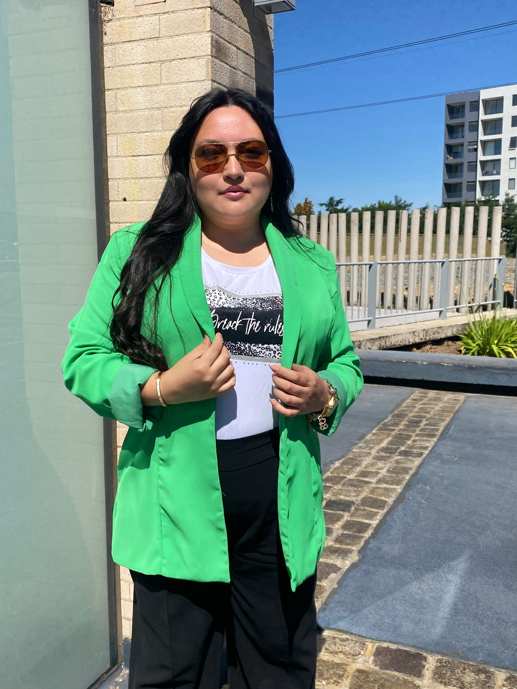 BLAZER✨Curvy✨ Verde Primavera 🥝